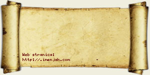 Aleksa Jazački vizit kartica